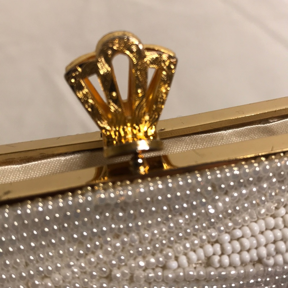 🔆 Walborg hand-beaded micro seed evening clutch - Picture 3 of 4